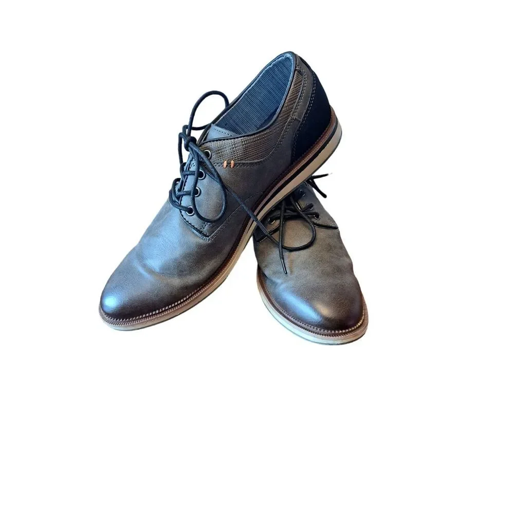 Sonoma Ortholite Eco Men Dress Shoe‎ Cushioned Size 10.5 M Grey Black Brown